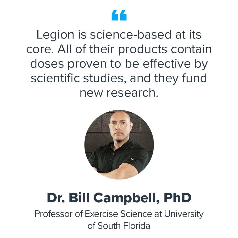 LEGION Casein+ Salted Caramel – Slow-Release Micellar Casein Protein Powder (Non-GMO, Gluten-Free)