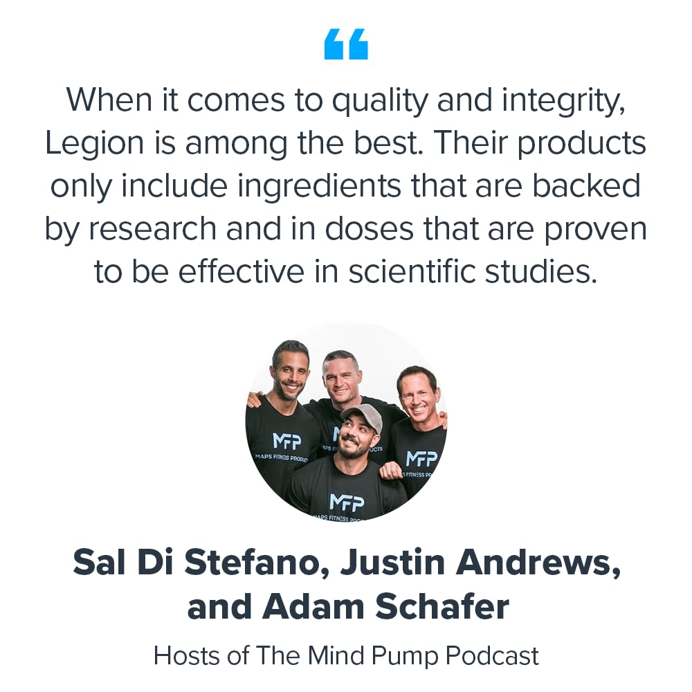LEGION Casein+ Salted Caramel – Slow-Release Micellar Casein Protein Powder (Non-GMO, Gluten-Free)