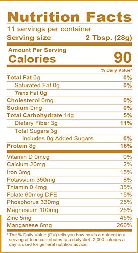 Lekithos Organic Wheat Germ Protein 8oz – Plant-Based, USDA Organic, 8g Protein | Vegan
