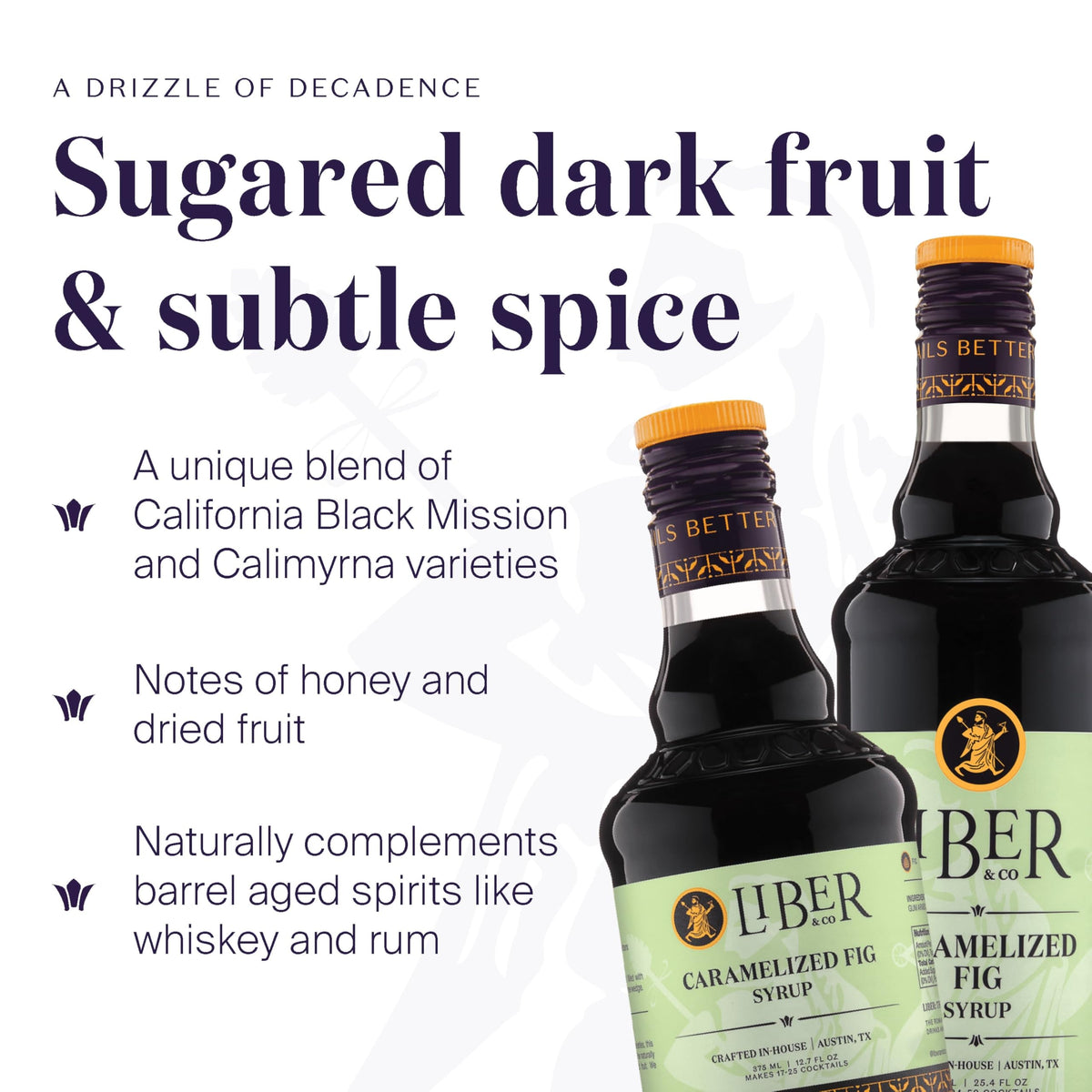 Liber & Co. Caramelized Fig Syrup – 50 Drinks, Old Fashioneds & Manhattans