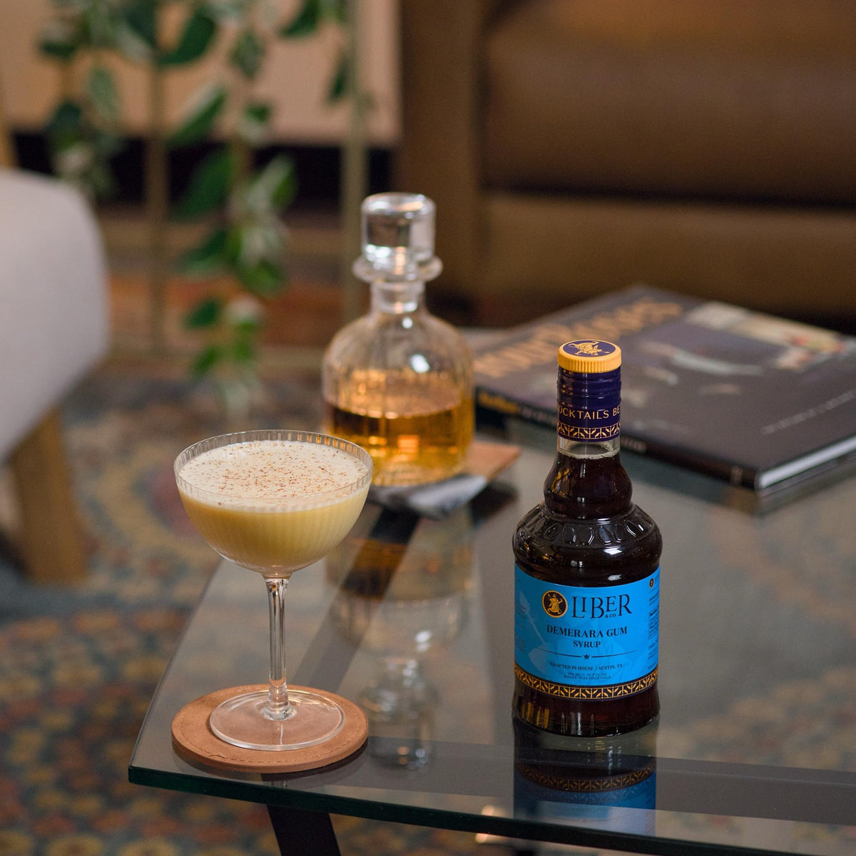 Liber & Co. Demerara Gum Syrup – Rich Bar-Quality Syrup for Old Fashioneds, Whiskey Sours & Tiki Cocktails | 12.7 fl oz