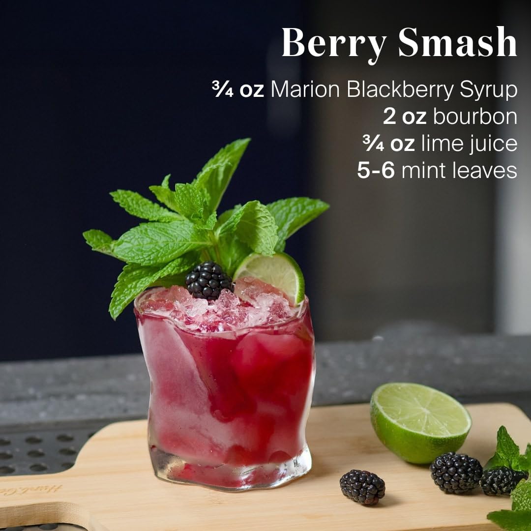 Liber & Co. Marion Blackberry Syrup – Oregon Marionberries, 12.7 oz