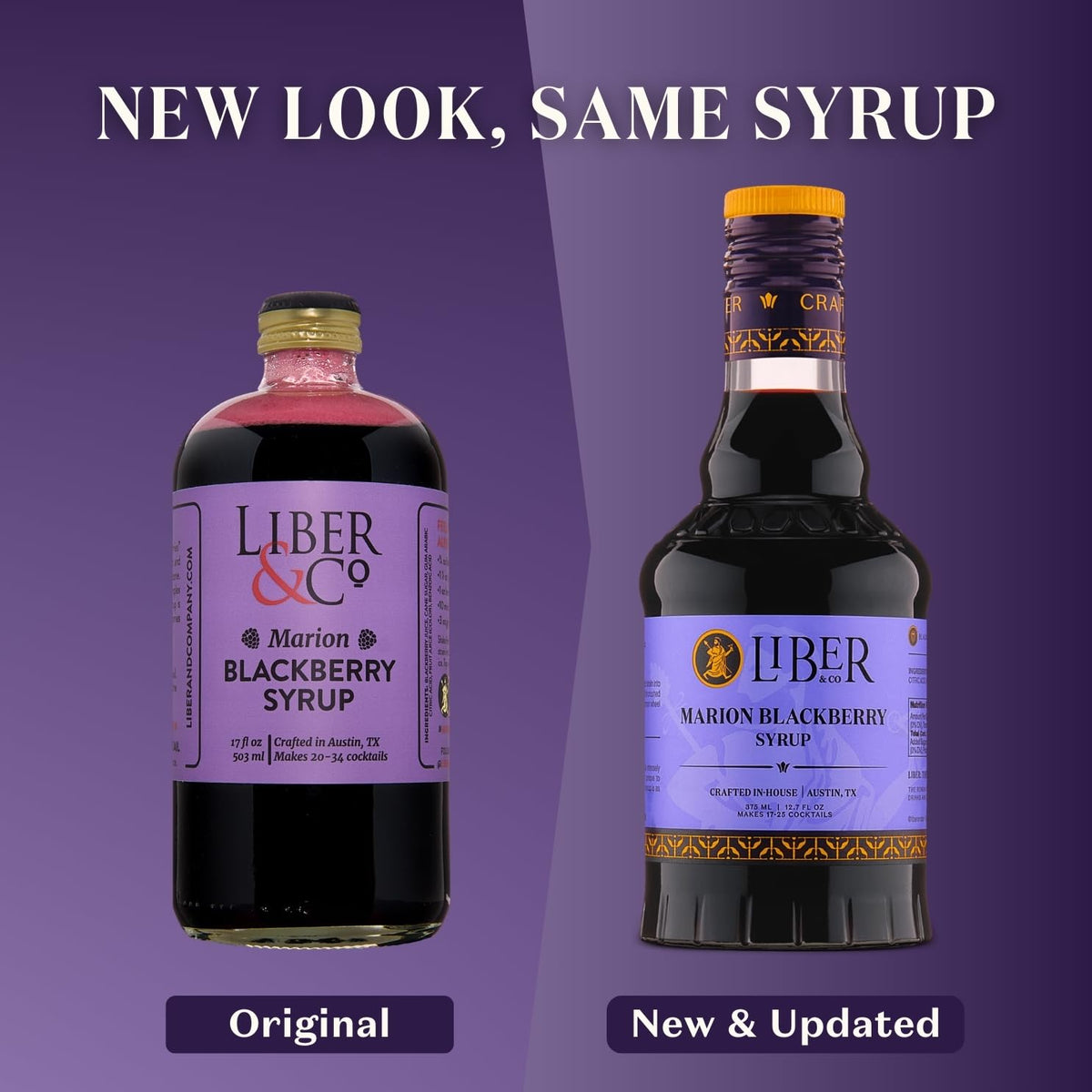 Liber & Co. Marion Blackberry Syrup – Oregon Marionberries, 12.7 oz