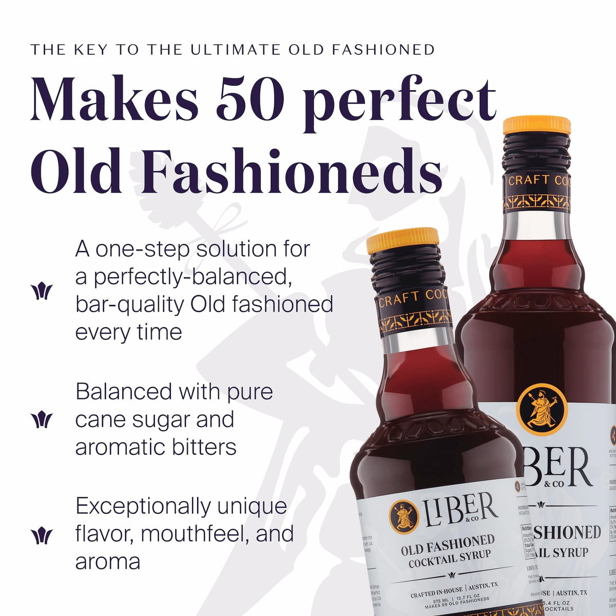 Liber & Co. Old Fashioned Mix – Makes 50 Cocktails – Handcrafted in Austin, TX