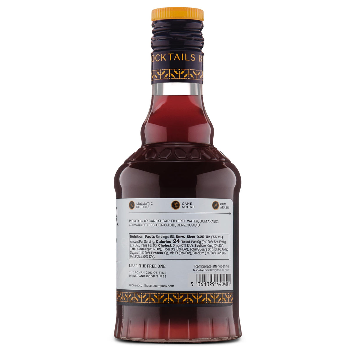 Liber & Co. Old Fashioned Mix – Makes 50 Cocktails – Handcrafted in Austin, TX