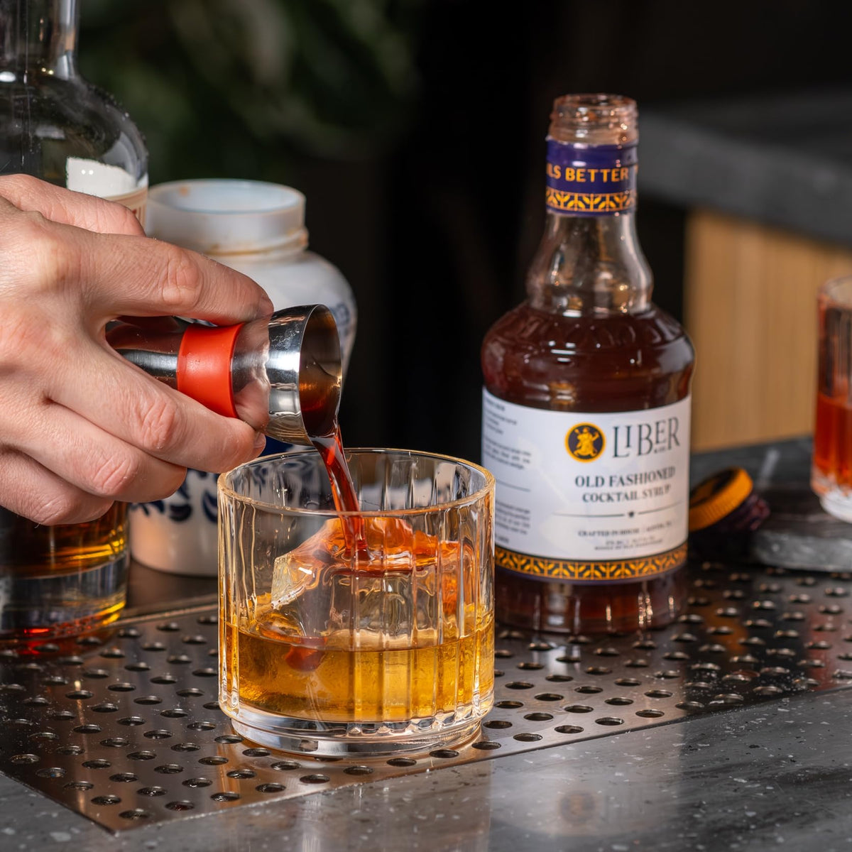 Liber & Co. Old Fashioned Mix – Makes 100 Cocktails | Bar-Quality Syrup, Austin TX