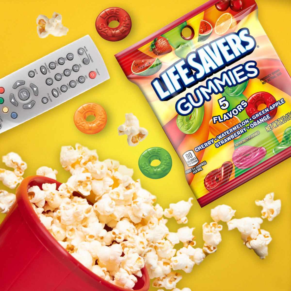 Life Savers 5 Flavors Gummies – 12 Pack (3.22 oz Bags)