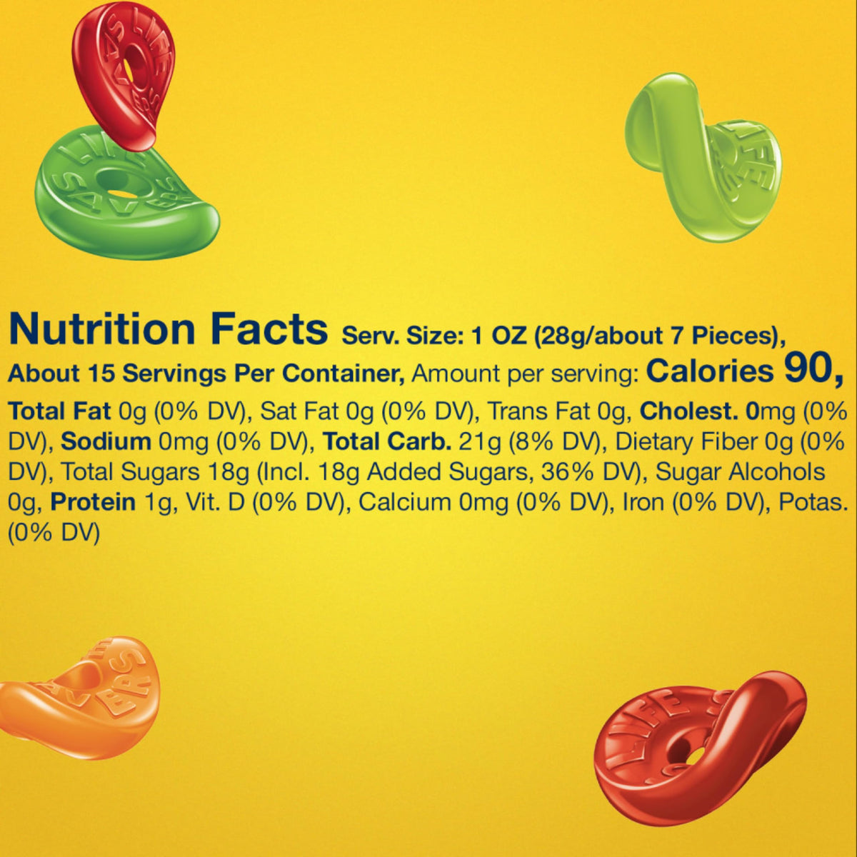 Life Savers 5 Flavors Gummies – 12 Pack (3.22 oz Bags)