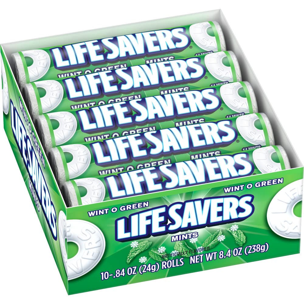 Life Savers Mints Wint-O-Green – 20-Count Individually Wrapped Rolls