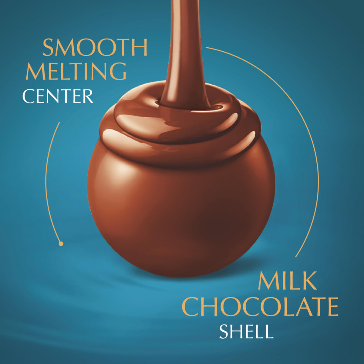 Lindt LINDOR Sea Salt Milk Chocolate Truffles – 60 Count Box | Smooth, Melting Center