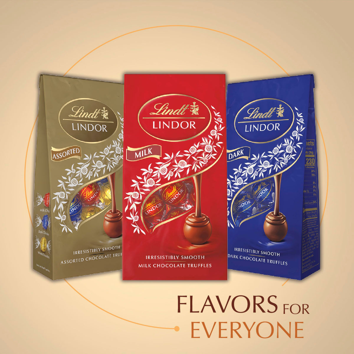 Lindt LINDOR White Chocolate Truffles – Smooth Melting Center, 60-Count Bulk Box