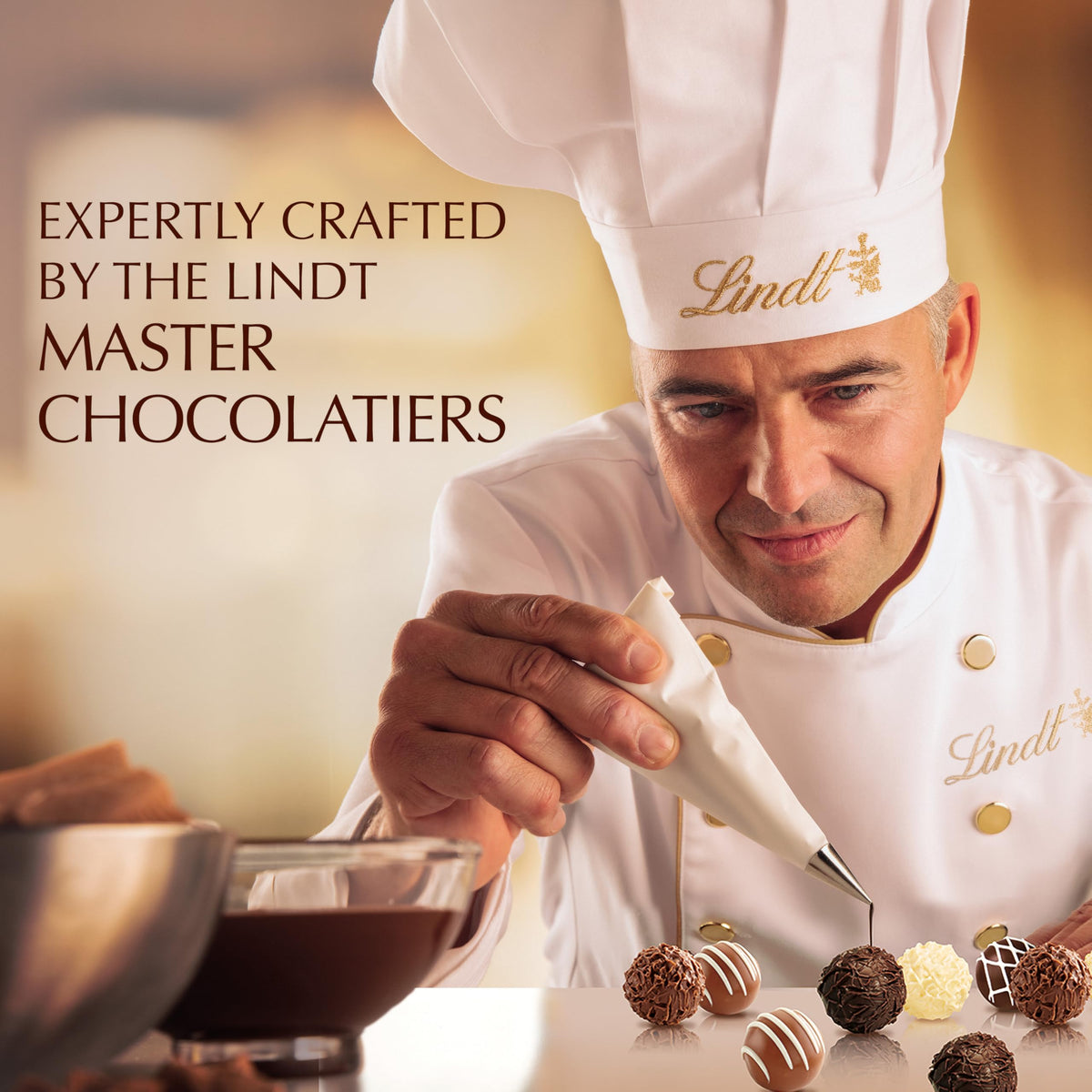 Lindt Gourmet Truffles Gift Box - 14.7 oz, 26-Count Assorted Chocolates for Gifting