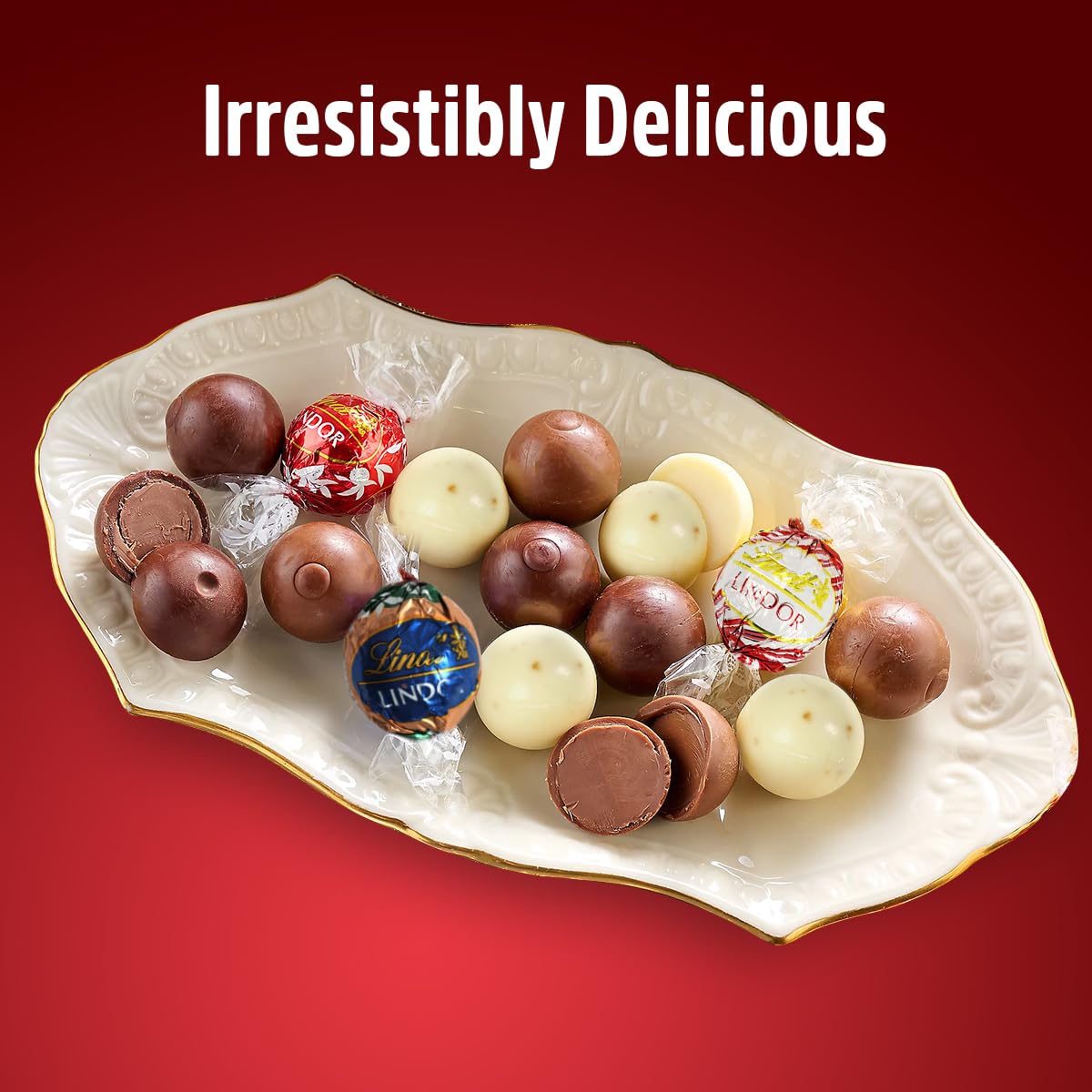 Lindt Easter Chocolate Truffles Assorted Flavors – 2 lb Bucket, 72 Individually Wrapped Pieces