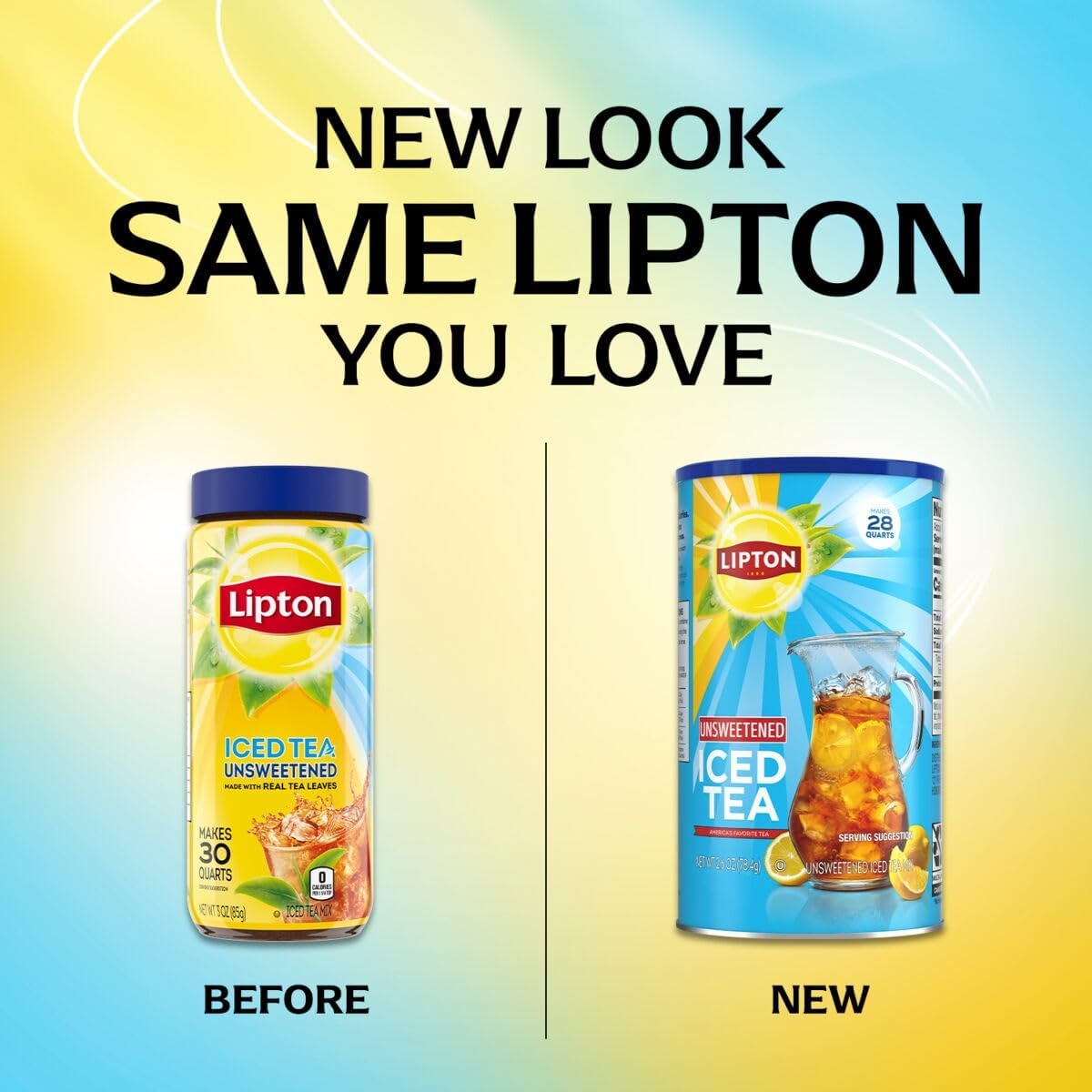 Lipton Black Tea Mix – Real Tea Leaves, Quick Iced Tea at Home