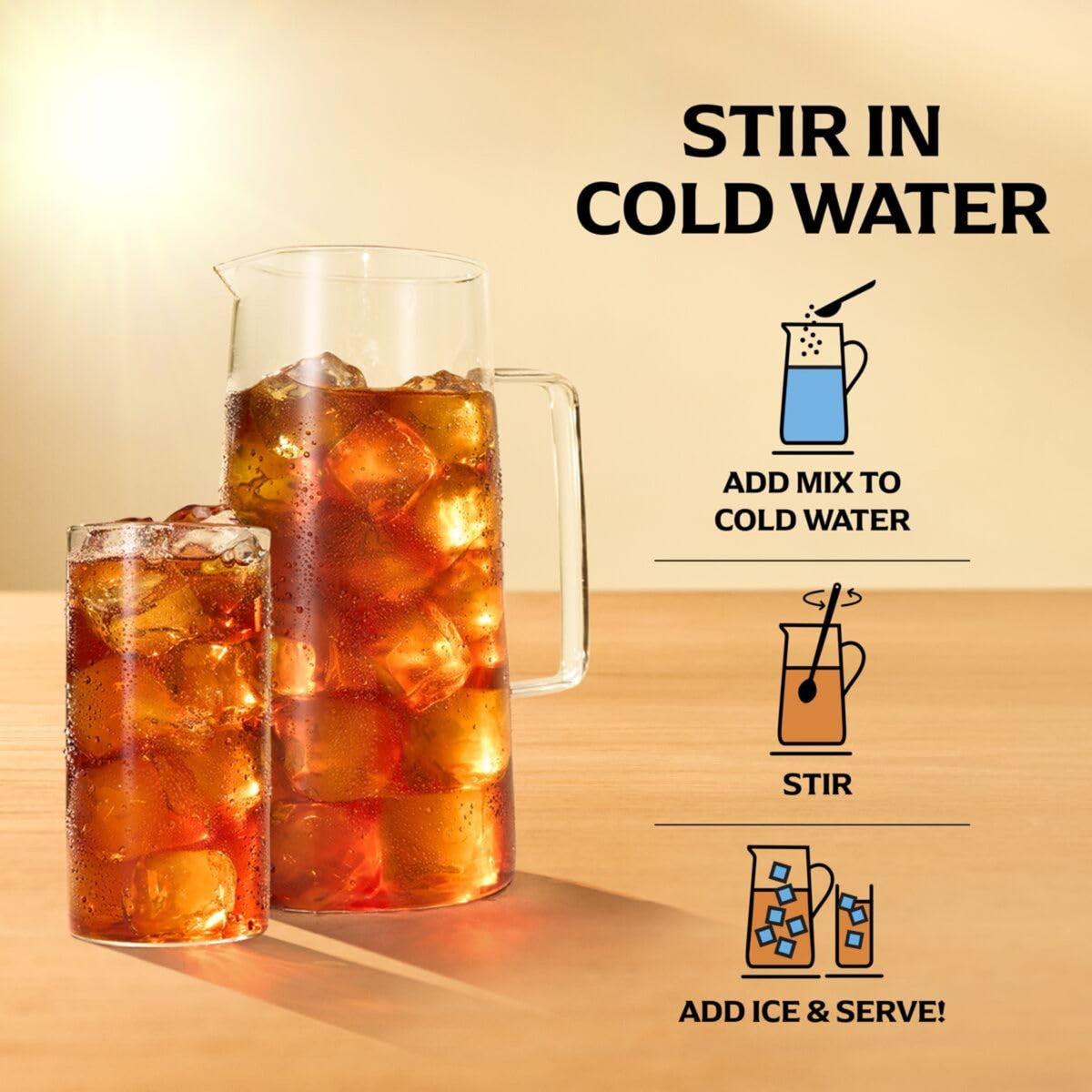 Lipton Black Tea Mix – Real Tea Leaves, Quick Iced Tea at Home