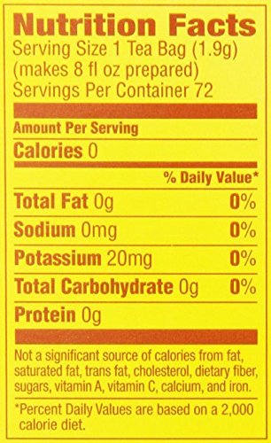 Lipton Decaffeinated Tea Bags – 72-Count Pack of 2 | Smooth Caffeine-Free Flavor
