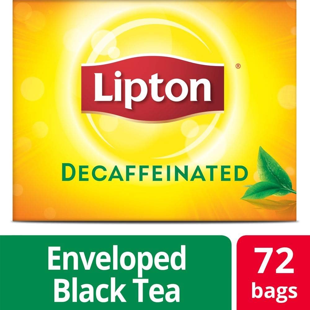 Lipton Decaffeinated Black Tea Bags – Classic Flavor, Caffeine Free