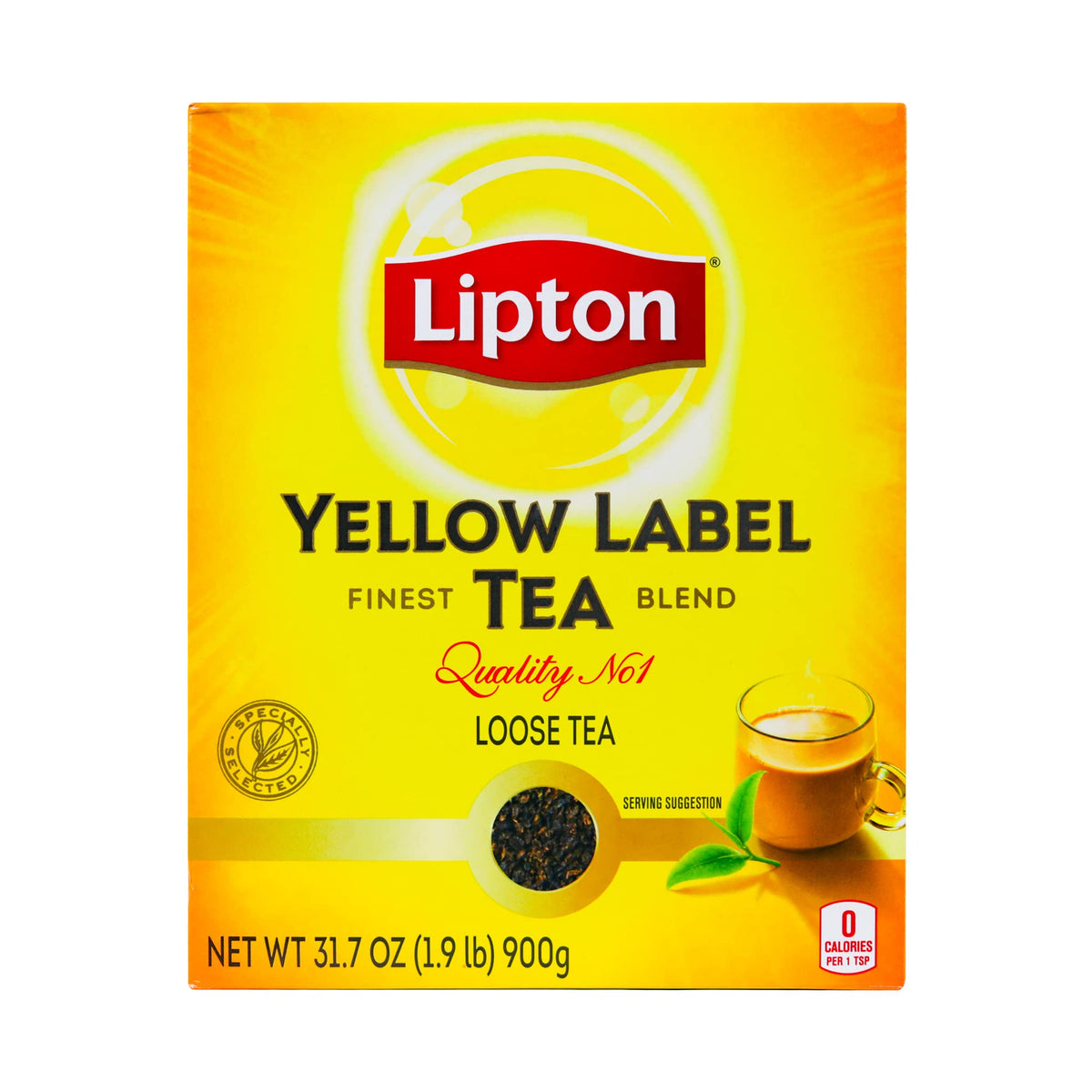 Lipton Yellow Label Finest Blend – Premium Loose Black Tea, 900g