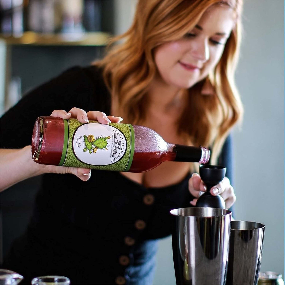 Liquid Alchemist Prickly Pear Syrup for Cocktails – Real Ingredients, Vegan & Non-GMO, 12.7 oz