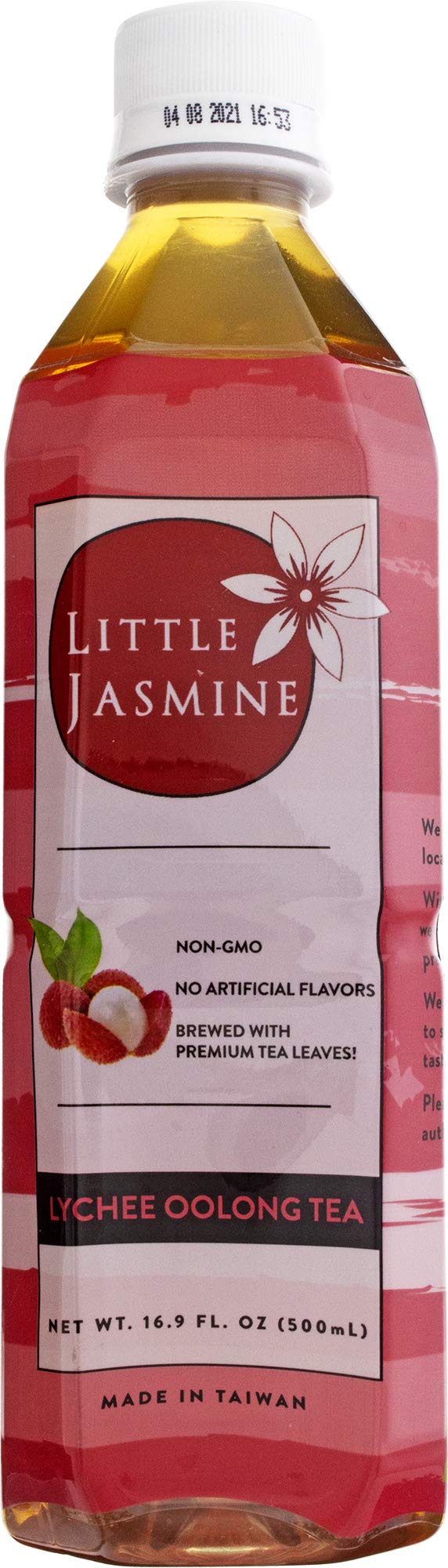 LITTLE JASMINE Lychee Oolong Tea, 16.9 Fl Oz – Pack of 12