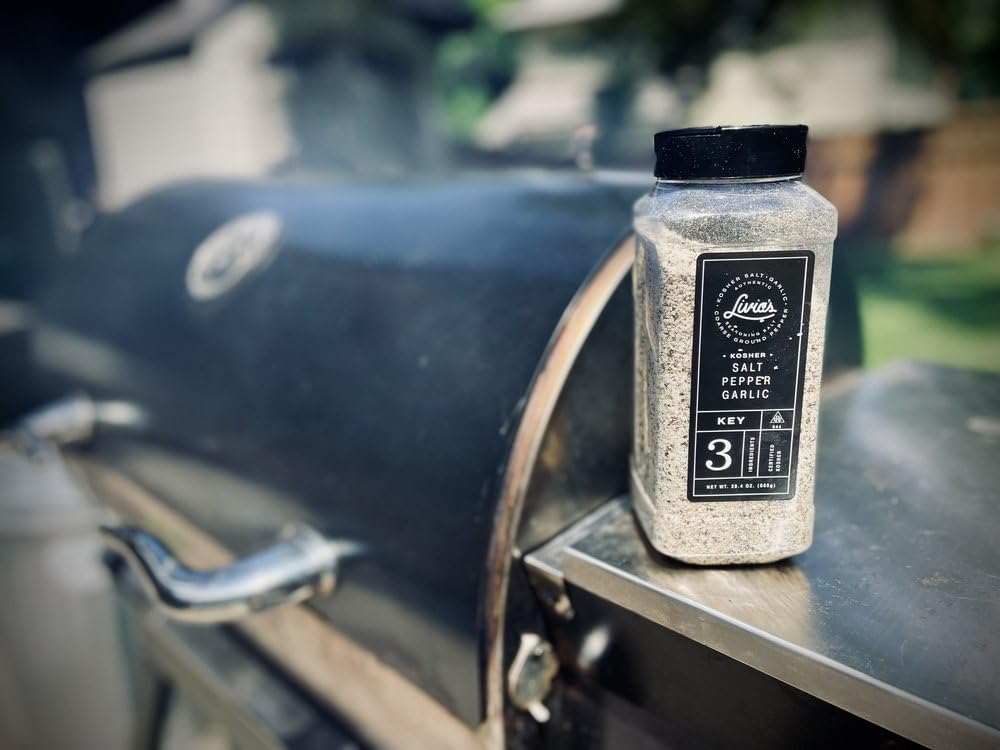 Livia's Salt Pepper Garlic Seasoning – Award-Winning SPG Blend for Steak, Chicken, Burgers & Veggies | 28.4 oz