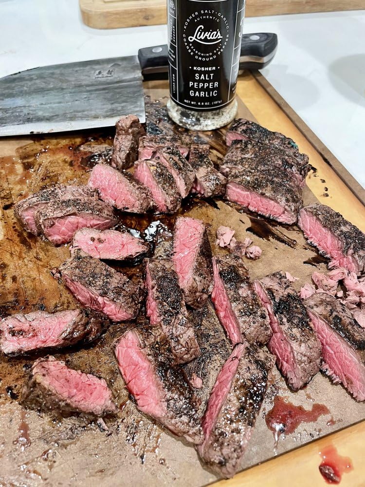 Livia's Salt Pepper Garlic Seasoning – Award-Winning SPG Blend for Steak, Chicken, Burgers & Veggies | 28.4 oz