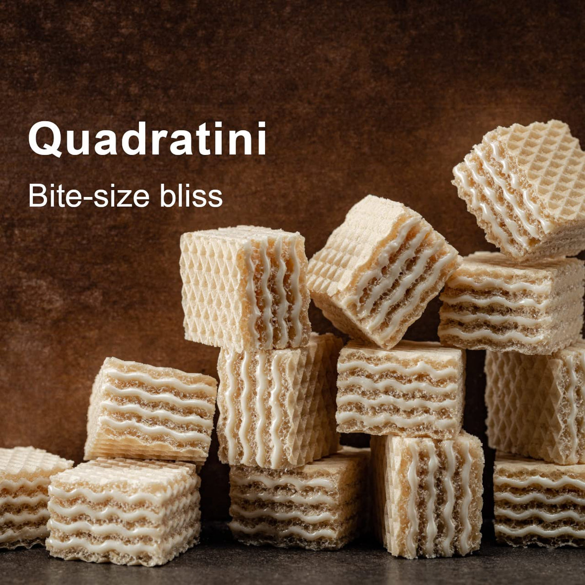 Loacker Quadratini Vanilla Wafer Cookies LARGE – 30% Less Sugar, Non-GMO, 6-Pack