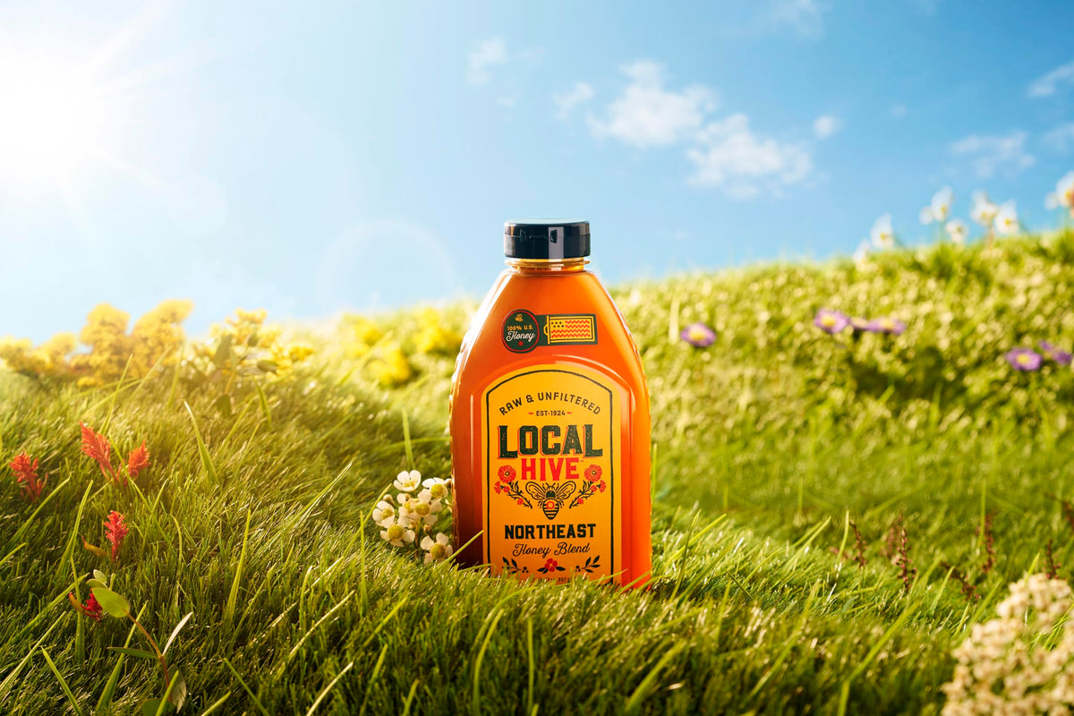 Local Hive Northeast Raw & Unfiltered Honey – 32 oz | 100% Pure U.S. Honey