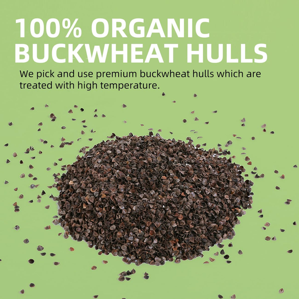 LOFE Common Buckwheat Hulls – 6 LBS Pillow Fillings, 100% Organic Buckwheat Hulls