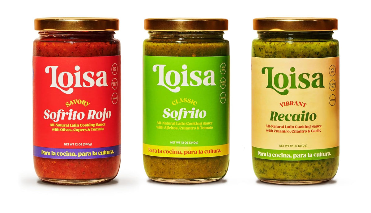 Loisa Sofrito Sampler 3-Pack: Classic, Rojo & Recaito | Pure Latin Flavor, Non-GMO