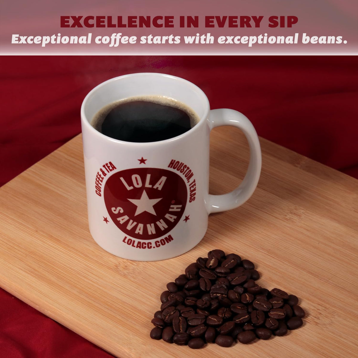 Lola Savannah Pecan Maple Nut Flavored Whole Bean Coffee, 2 lb