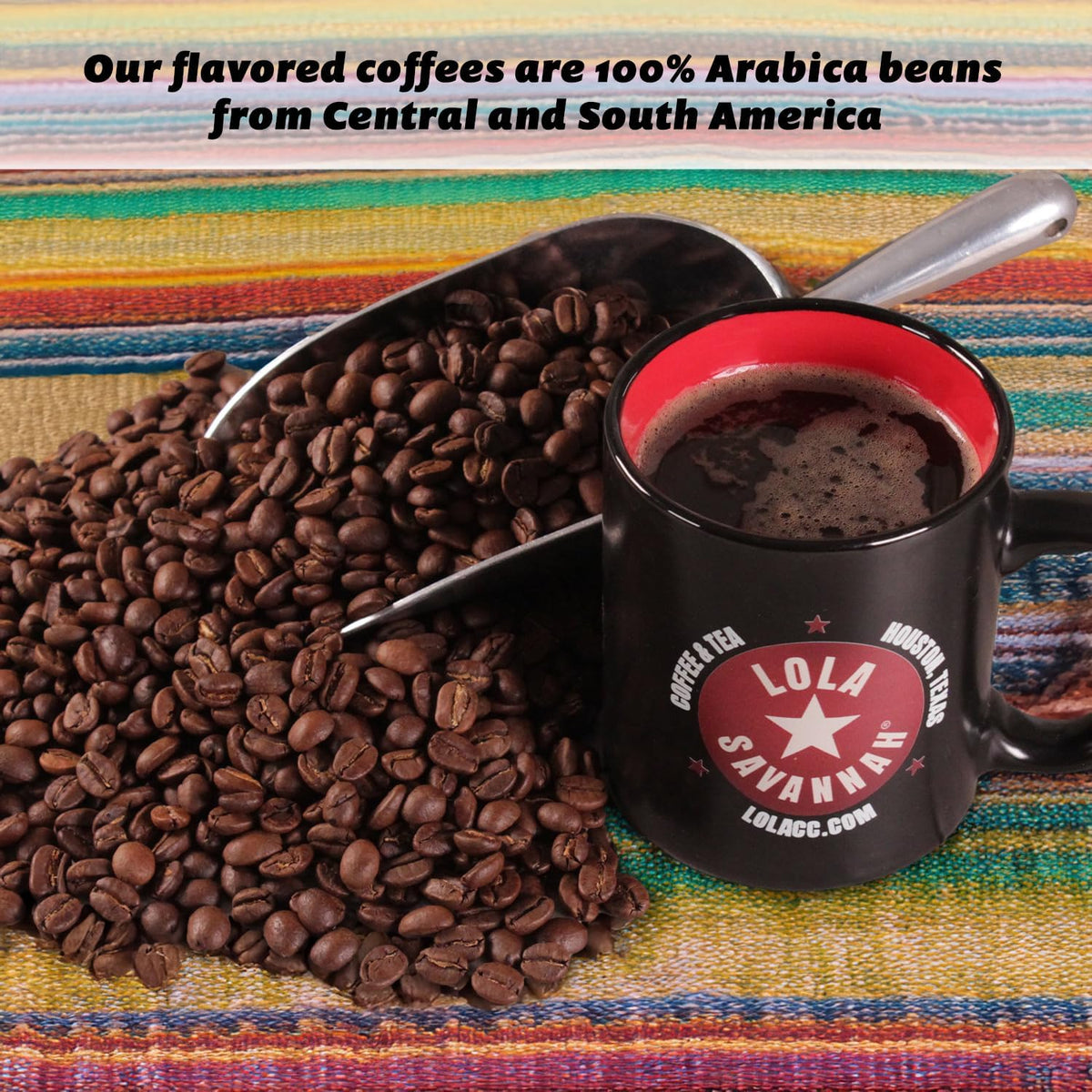 Lola Savannah Texas Pecan Whole Bean Coffee, 2lb – Caffeinated Flavor