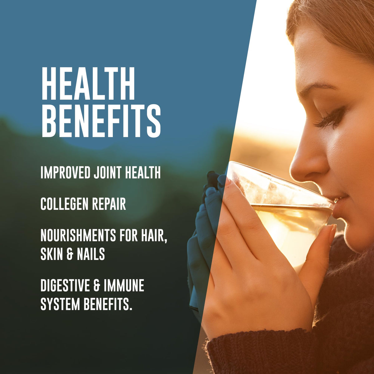 LonoLife Keto Beef Bone Broth Powder Mix — Grass-Fed, 10g Protein per Serving | Natural Ingredients | 10 Stick Pack Servings