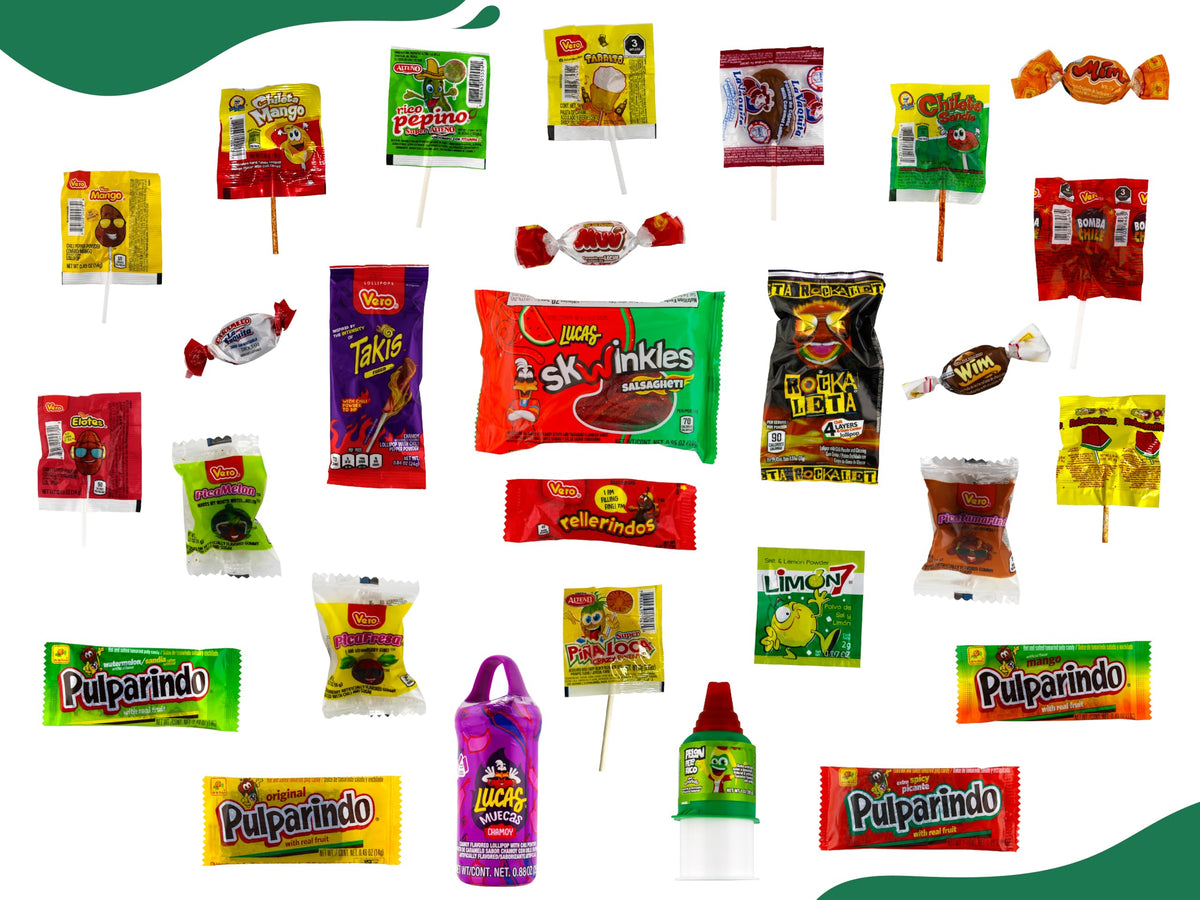 LookOn Mexican Candy Mix Bag Family Pack (100 Count) – Sweet, Sour & Spicy
