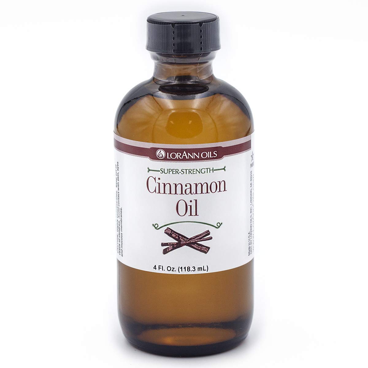 LorAnn Cinnamon Oil SS Flavor, 4 oz – Intense Cinnamon Flavor for Candy, Cakes & Desserts