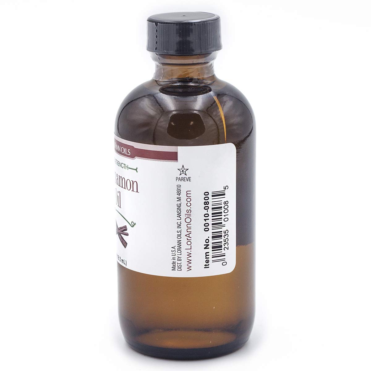 LorAnn Cinnamon Oil SS Flavor, 4 oz – Intense Cinnamon Flavor for Candy, Cakes & Desserts