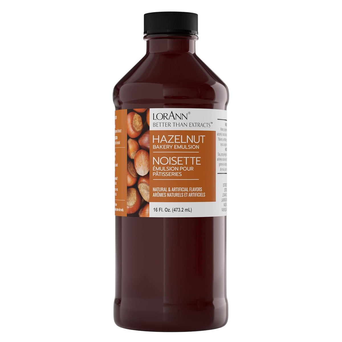 LorAnn Oils Hazelnut Bakery Emulsion – Gluten-Free, Keto-Friendly Flavor Booster (16 oz)