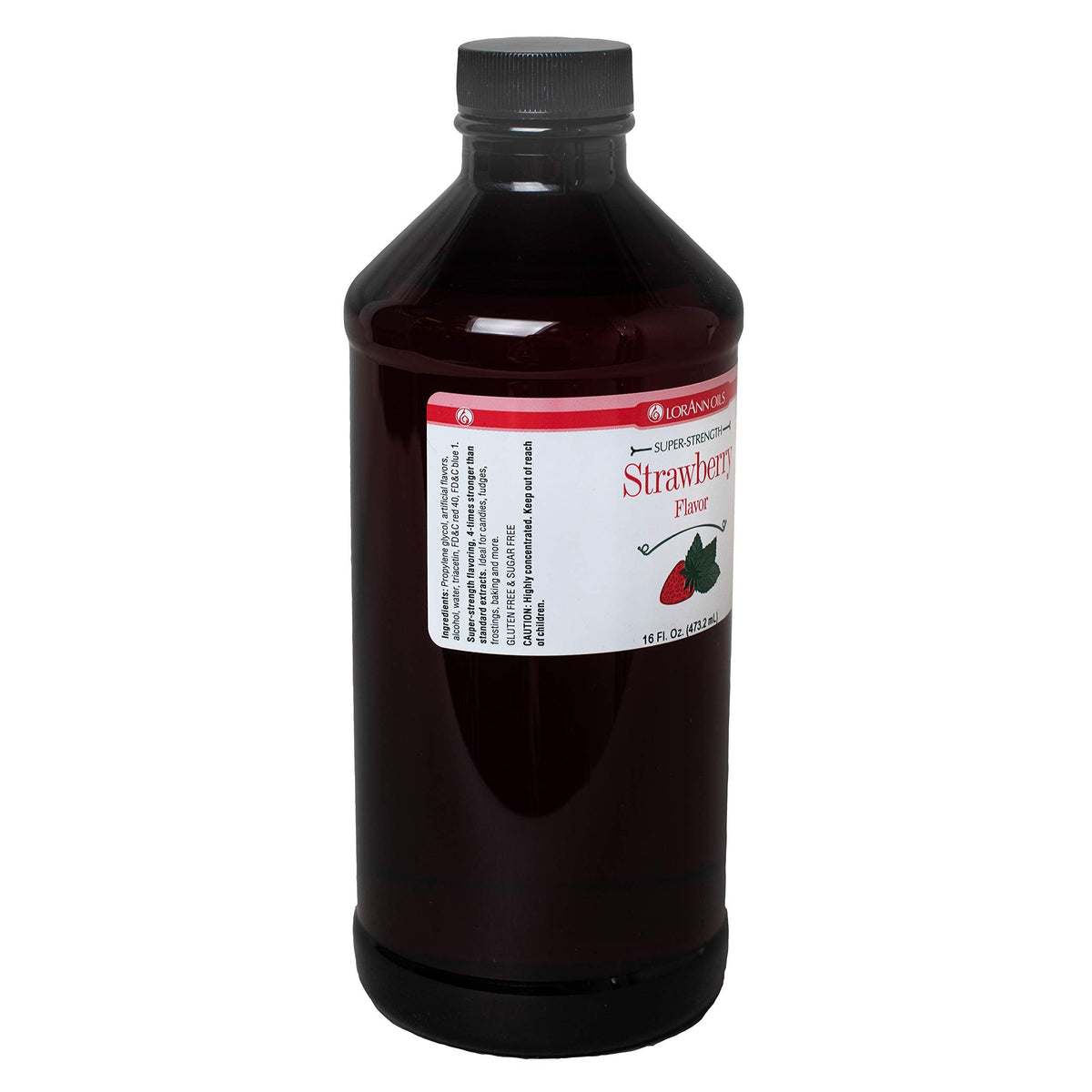 LorAnn Strawberry SS Flavor, 16 oz Bottle | Super Strength Candy & Baking