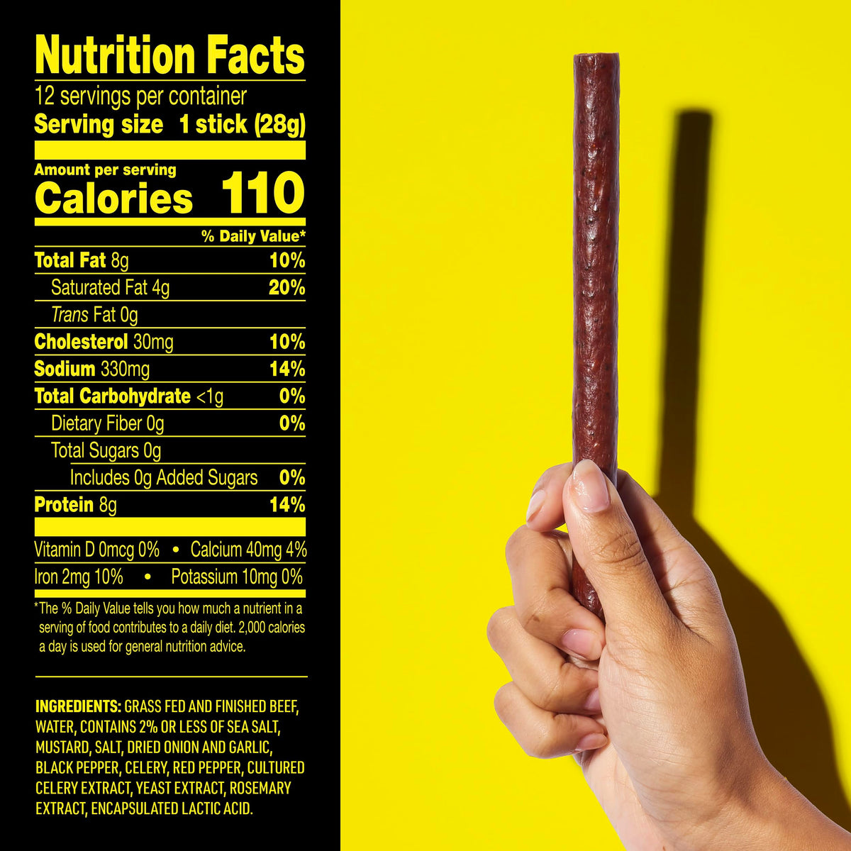 Lorissa's Kitchen Smoke Show Beef Sticks – 12 Pack, 1 oz Each | Allergen Free