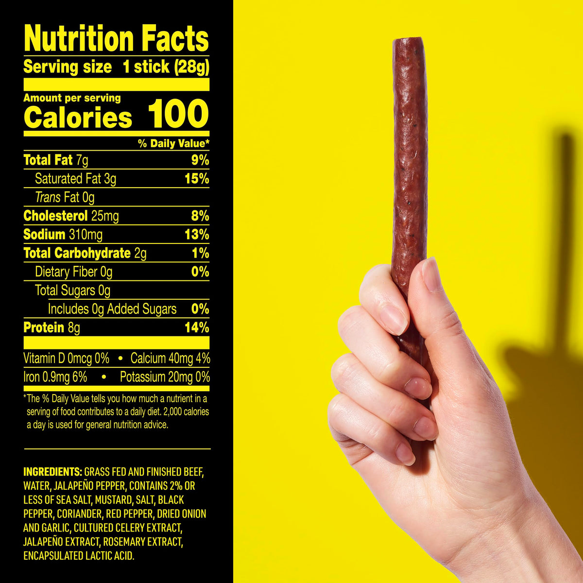 Lorissa's Kitchen Heat Seeker Jalapeño Beef Sticks - 24 Pack, 1 oz Each – Allergen Free, Grass-Fed, Zero Sugar