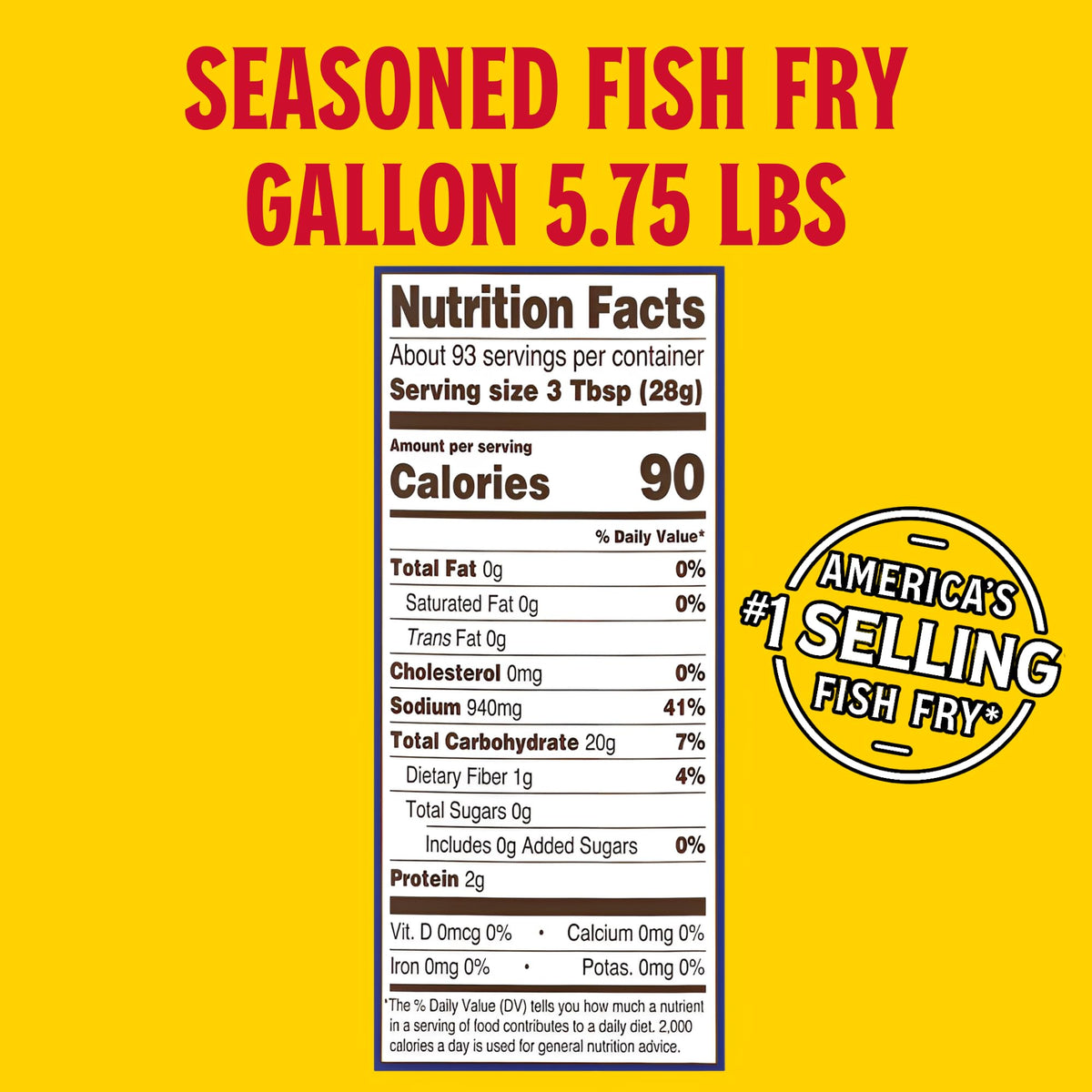Louisiana Fish Fry Seasoned Fish Fry Mix – 1 Gallon Gift Set for Crispy Cajun Coating