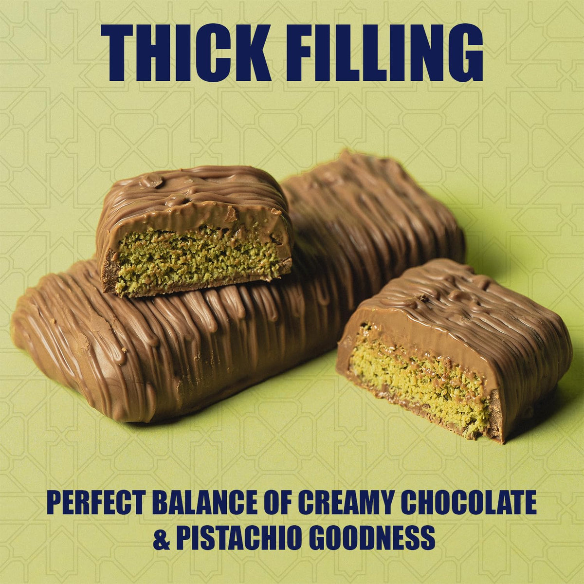 Lovetta Dubai Milk Chocolate Bar Pistachio Knafeh – Luxury Belgian Chocolate (2-Pack)