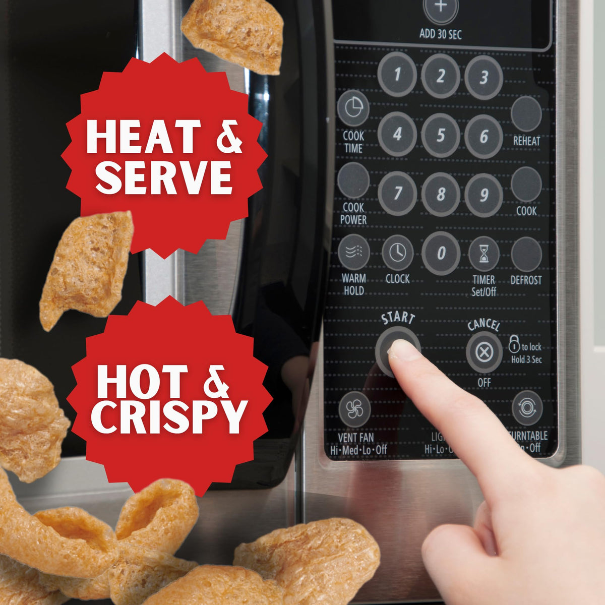 Lowrey's Bacon Curls Microwave Pork Rinds – Hot & Spicy (18-Pack)