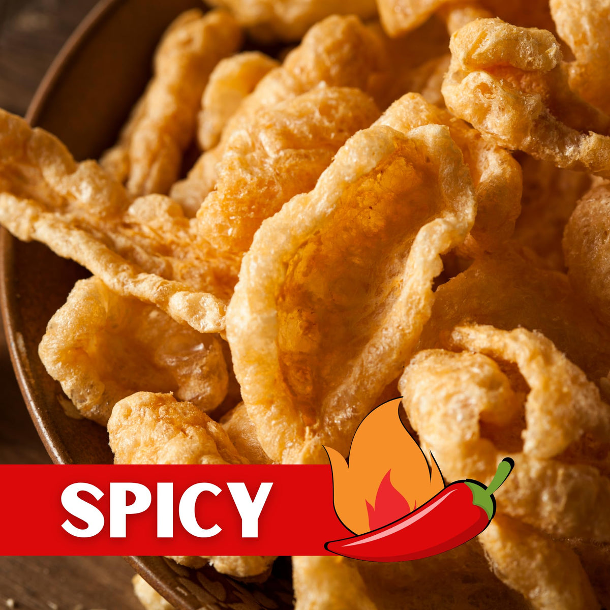Lowrey's Bacon Curls Microwave Pork Rinds – Hot & Spicy (18-Pack)