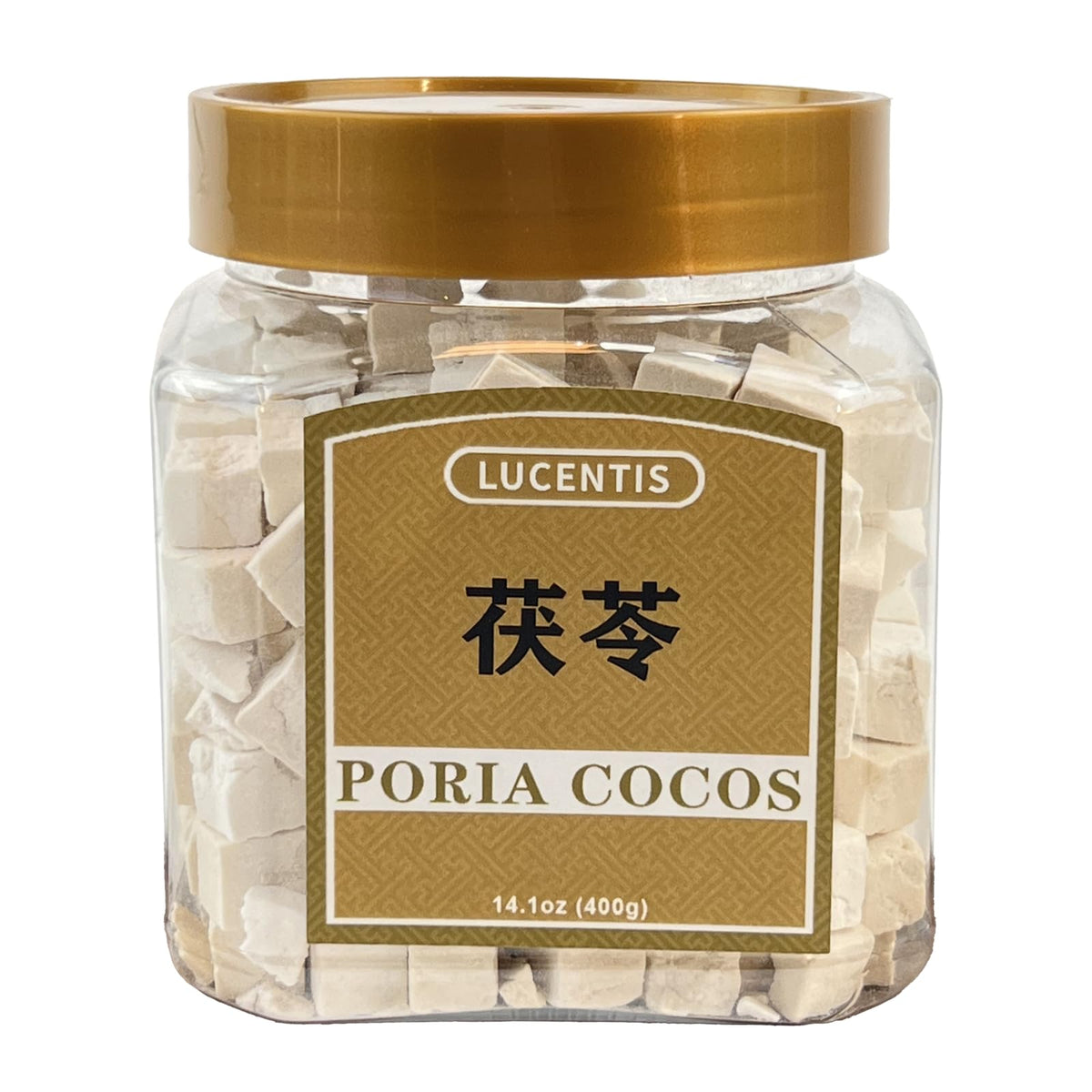 LUCENTIS Poria Cocos Fu Ling 14.1oz (400g) – Pure Herbal Ingredient for Beverages, Soups, Porridge & Baking – No Additives