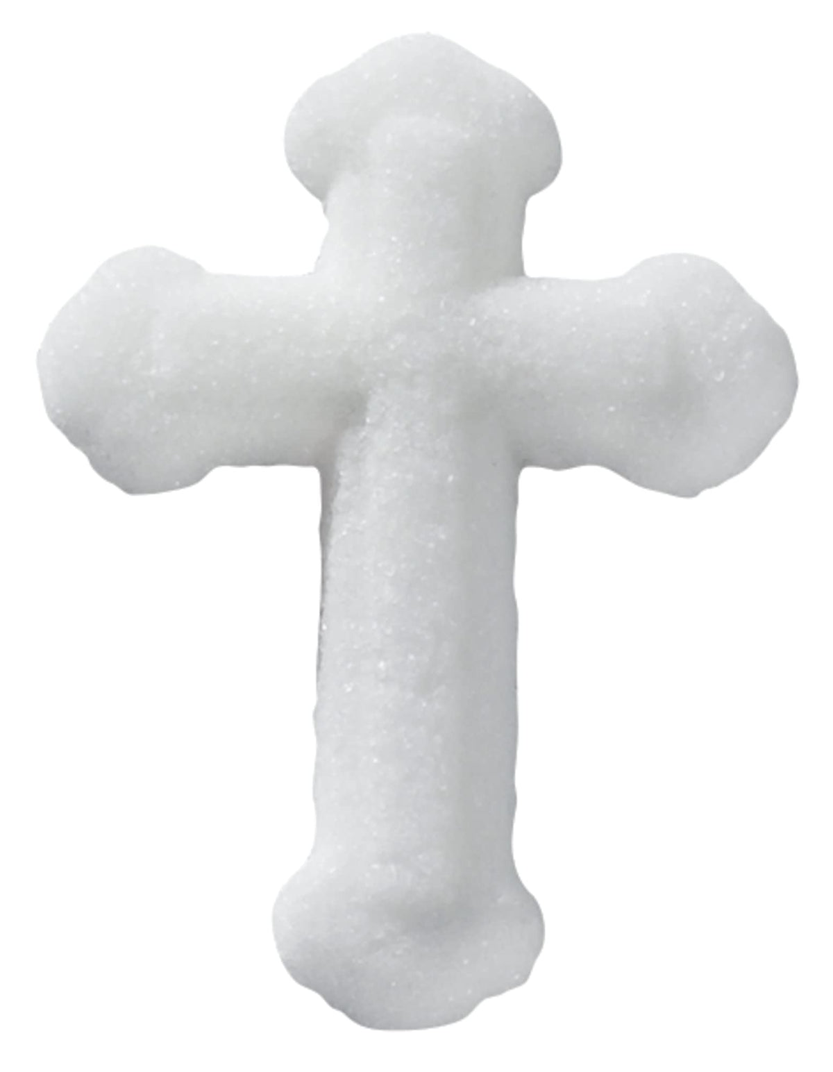 Lucks Dec-Ons White Cross Sugar Decorations – 1.25in Cupcake Topper, 96 Count