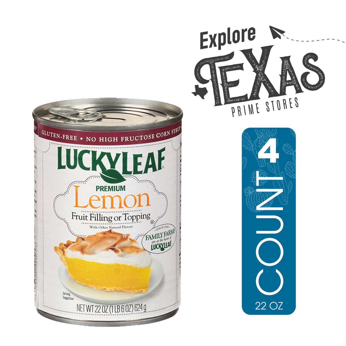 Lucky Leaf 4-Pack Premium Lemon Pie Filling Cans 22 oz + Lavinia Essentials Freebie