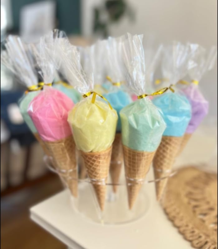 Lupy Lups! Cotton Candy Party Pack – 30 Individually Wrapped Mini Bags, 0.5 oz Each, Assorted Flavors