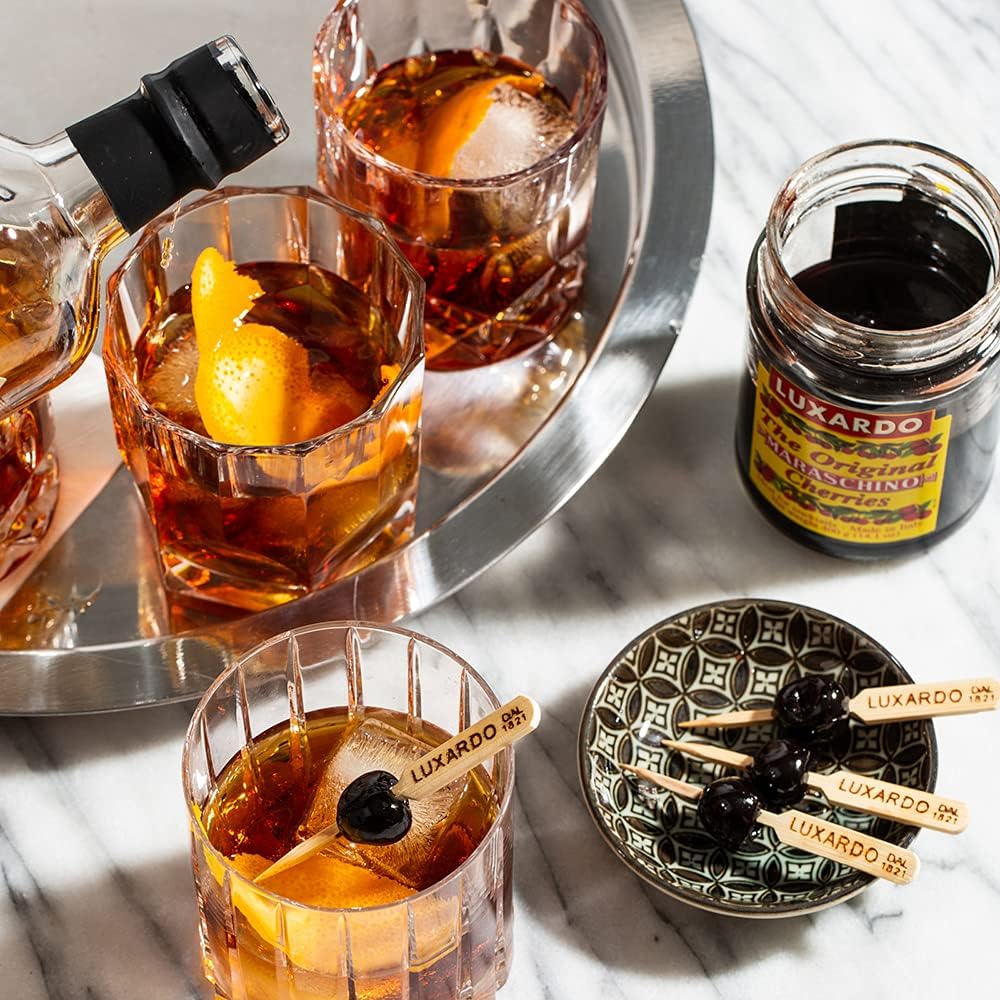 Luxardo Gourmet Cocktail Cherries – 400g Jar for Old Fashioned & Manhattan | Kosher Certified