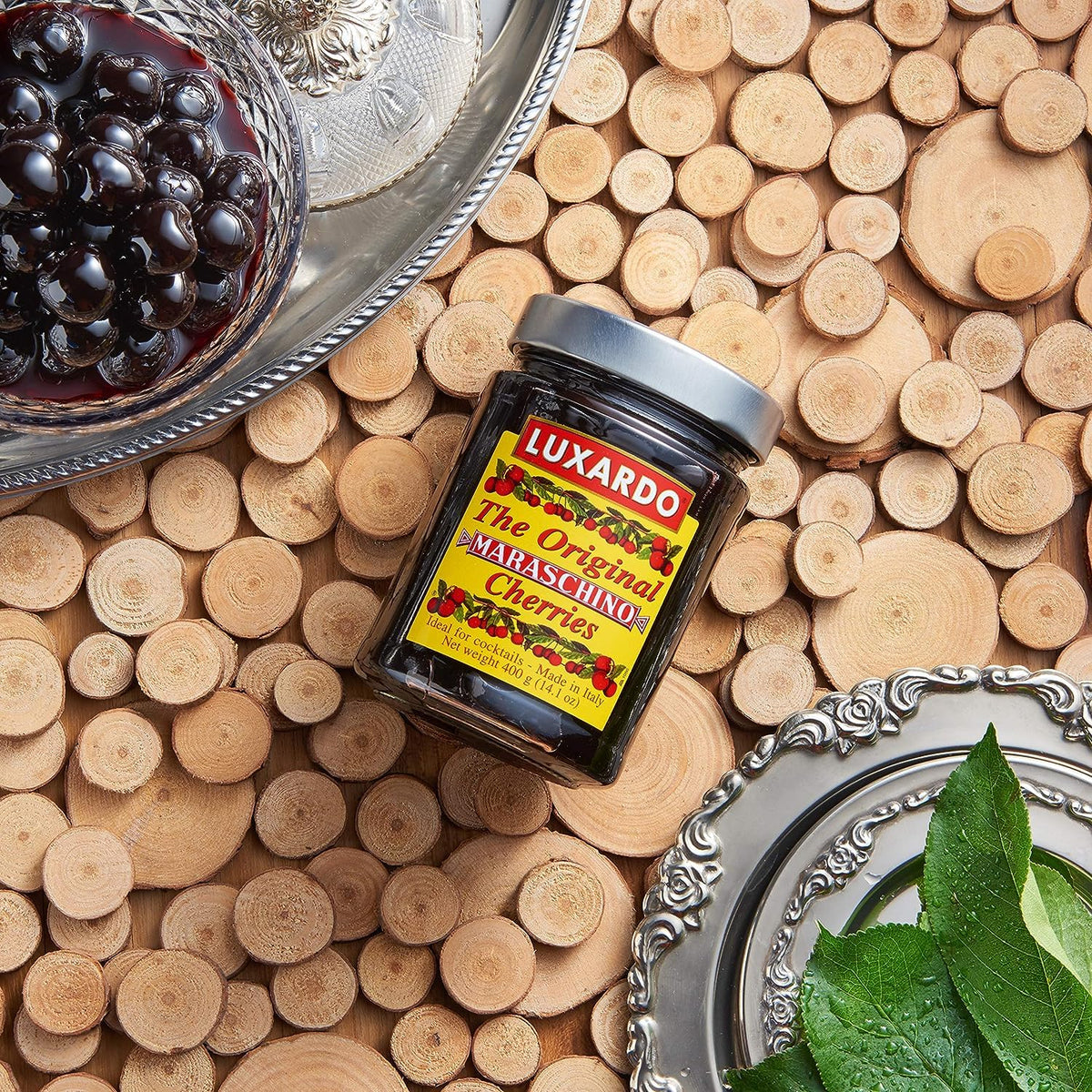 Luxardo Gourmet Cocktail Cherries – 400g Jar for Old Fashioned & Manhattan | Kosher Certified